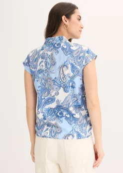 Chemisier imprimé en viscose fluide