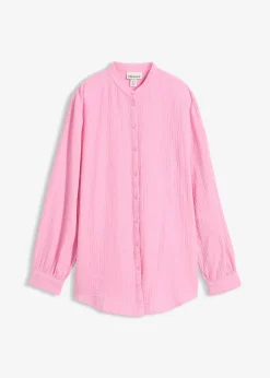 Chemisier long en gaze de coton