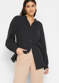 Chemisier long en gaze de coton
