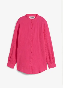 Chemisier long en gaze de coton