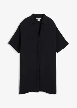Chemisier long, oversize et doux en gaze de coton