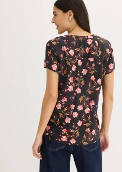 Chemisier manches courtes 100% viscose