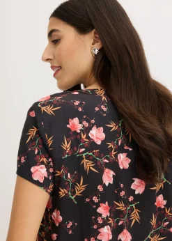 Chemisier manches courtes 100% viscose