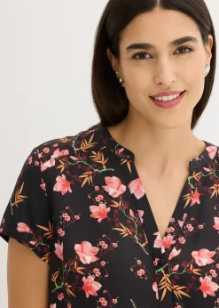 Chemisier manches courtes 100% viscose