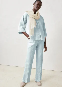 Chemisier oversize 100% lin