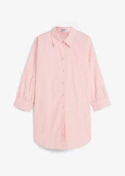 Chemisier oversize en coton, manches 3/4