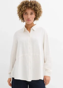 Chemisier oversize en lin mélangé