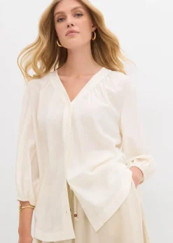 Chemisier oversize en viscose mélangée