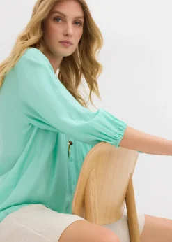 Chemisier oversize en viscose mélangée