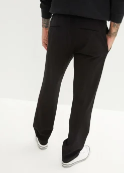 Chino extensible à taille élastiquée, droit et ample