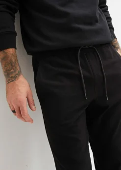 Chino extensible à taille élastiquée, droit et ample