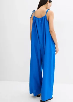 Combinaison aérienne en lin et viscose