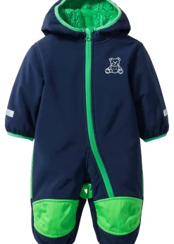 Combinaison bébé en softshell avec doublure sherpa et capuche