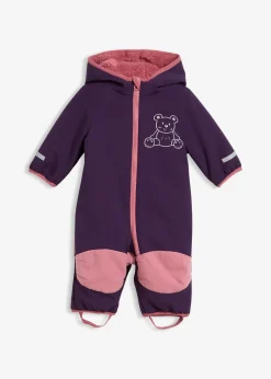 Combinaison bébé en softshell déperlant avec capuche