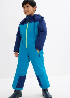 Combinaison de ski à doublure chaude, capuche amovible et détails réfléchissants
