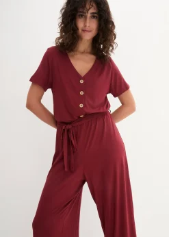 Combinaison en jersey de viscose mélangée