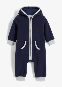 Combinaison en polaire avec capuche et application ourson