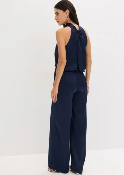 Combinaison en satin texturé