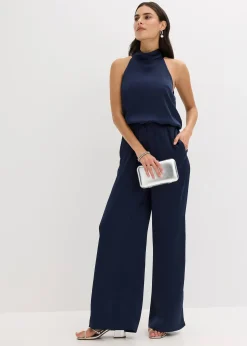 Combinaison en satin texturé