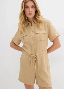 Combishort en viscose mélangée
