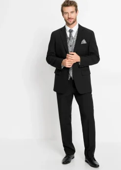 Costume de mariage 5 pièces avec gilet et cravate, regular