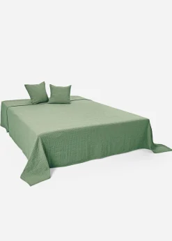 Couvre-lit en tissu piqué gaufré
