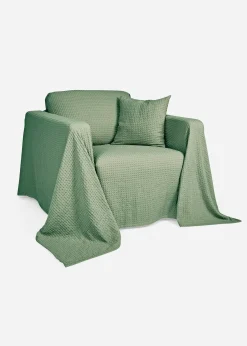 Couvre-lit en tissu piqué gaufré