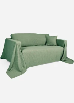 Couvre-lit en tissu piqué gaufré