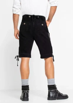 Culotte courte bavaroise en cuir Regular Fit