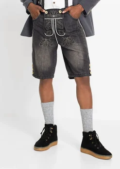 Culotte courte bavaroise en jean regular
