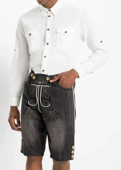 Culotte courte bavaroise en jean regular
