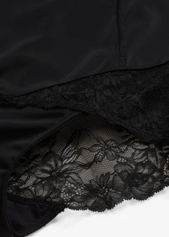 Culotte sculptante taille haute avec dentelle, maintien modéré