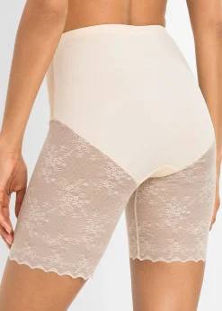 Cycliste sculptant avec empiècement dentelle, maintien modéré