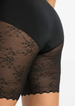 Cycliste sculptant avec empiècement dentelle, maintien modéré