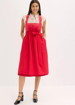 Dirndl avec velours, longueur midi (ens. 2 pces)