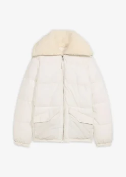 Doudoune avec col à doublure peluche