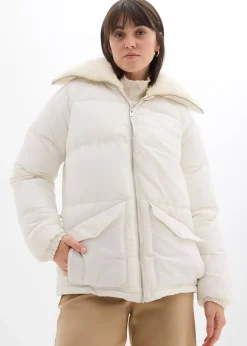 Doudoune avec col à doublure peluche