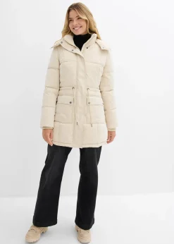 Doudoune mi-longue avec taille réglable