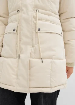 Doudoune mi-longue avec taille réglable