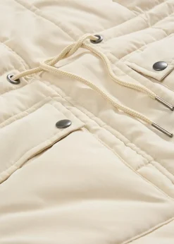 Doudoune mi-longue avec taille réglable