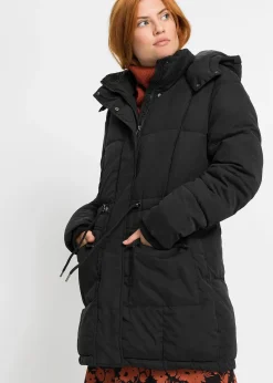 Doudoune mi-longue avec taille réglable