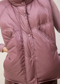 Doudoune sans manches avec duvet recyclé