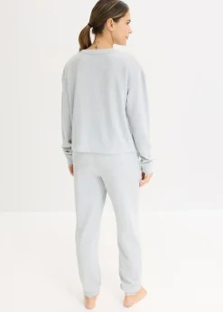 Ensemble d’intérieur doux en jersey gaufré