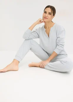 Ensemble d’intérieur doux en jersey gaufré