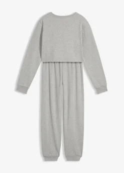 Ensemble d’intérieur en coton mélangé avec un sweat court