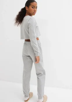 Ensemble d’intérieur en coton mélangé avec un sweat court