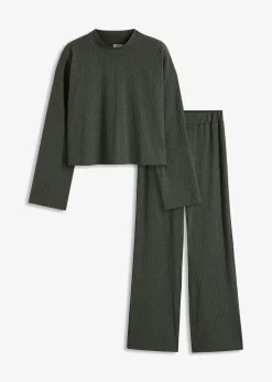 Ensemble d'intérieur oversize en tissu côtelé doux
