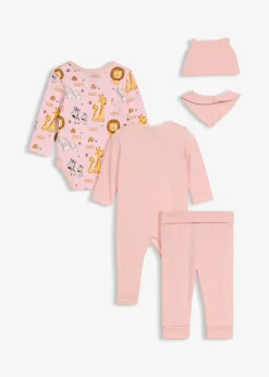 Ensemble naissance 5 pièces 100% coton