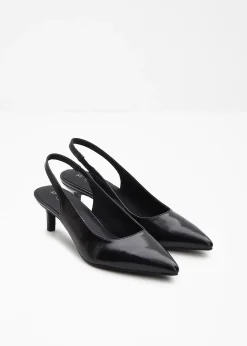 Escarpins slingback à petit talon fin