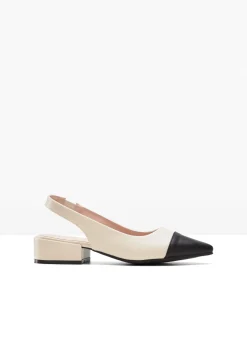 Escarpins slingback à talon plat